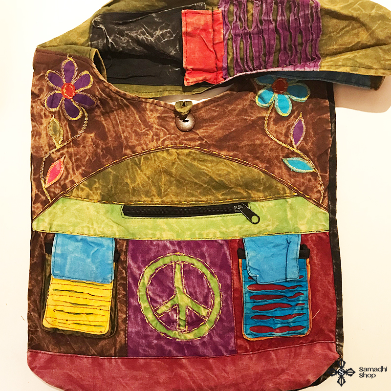 Nepáli színes mintás női táska