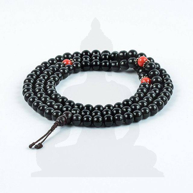 Színes kő mala korall osztással