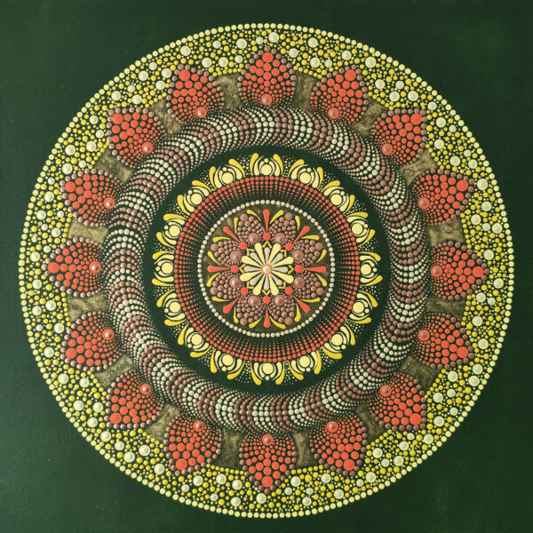 Fény Mandala festmény 40x40 cm