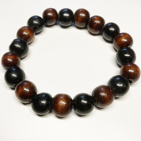 Fa karkötő nagy szemű 17 cm-es