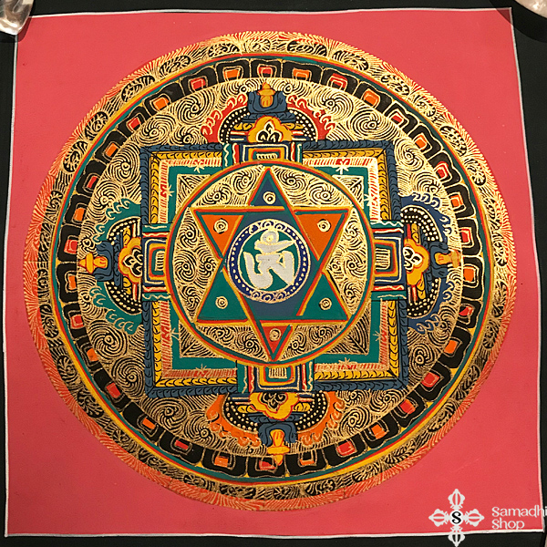 nepáli tibeti buddhista mandala festmény s14268 nepáli tibeti buddhista mandala festmény s14268