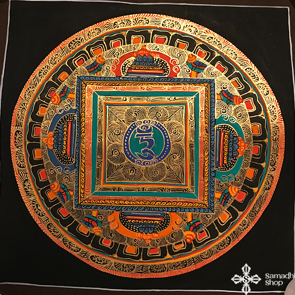 s14277 nepáli tibeti buddhista mandala festmény tibetan buddhist mandala painting s14277 nepáli tibeti buddhista mandala festmény tibetan buddhist mandala painting