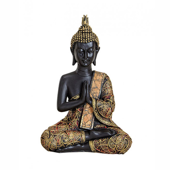 Buddha szobor ülő 21 cm magas