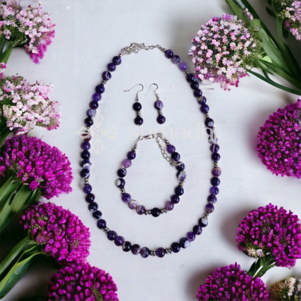 Purple Path Szett - Ametiszt Ásvány Ékszer Szett - Samadhi Ékszer