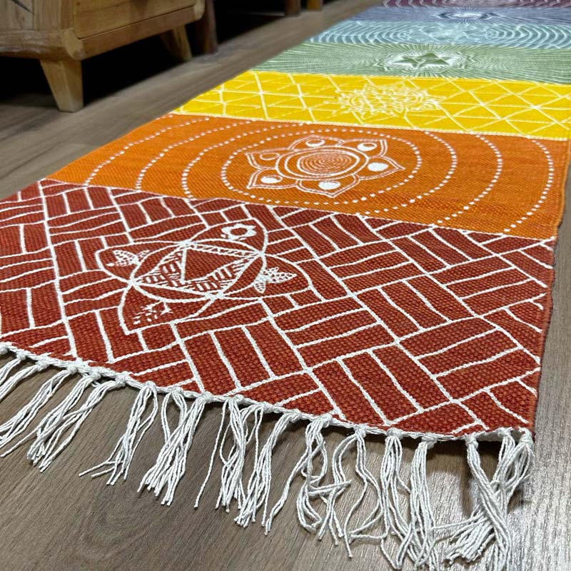 7 csakrás erős szövésű pamutszőnyeg - Image 2