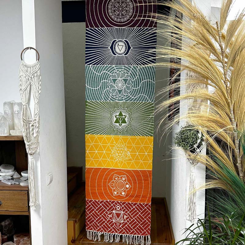 7 csakrás erős szövésű pamutszőnyeg - Image 3