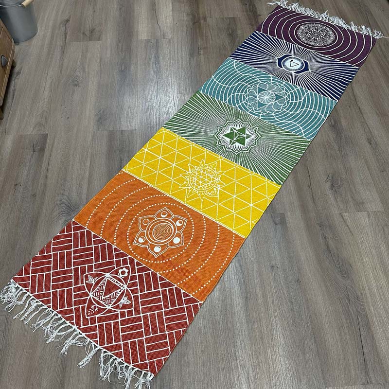 7 csakrás erős szövésű pamutszőnyeg