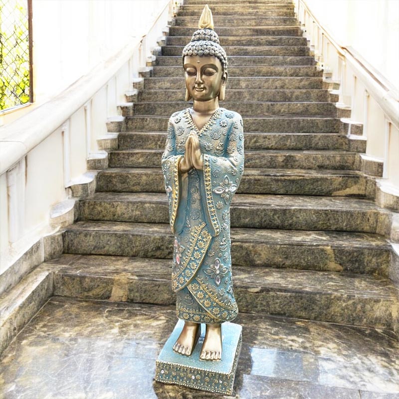 Álló Buddha szobor gyönyörű 55 cm magas