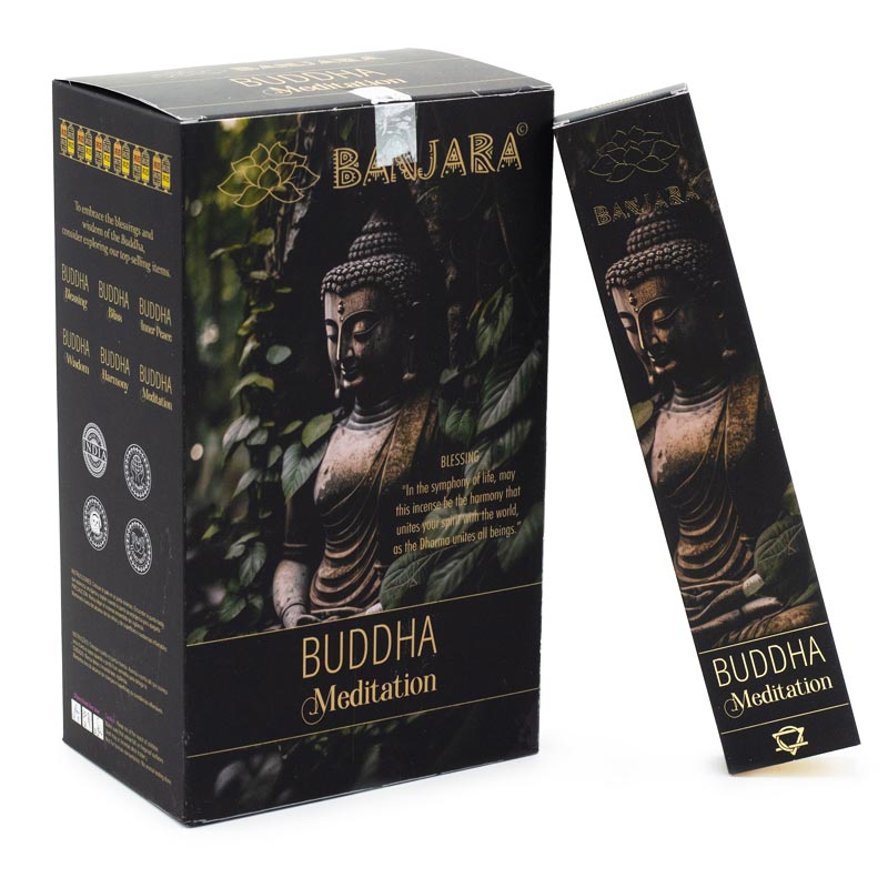 Banjara Buddha füstölőcsalád - Meditáció (Meditation) természetes prémium füstölő