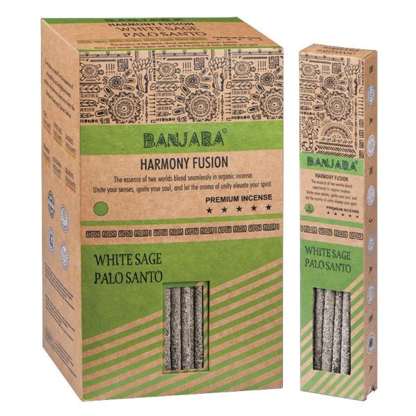 Banjara Palo Santo & Fehér Zsálya természetes prémium füstölő