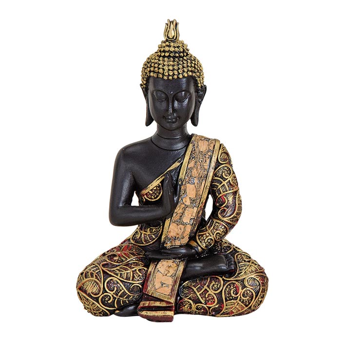 Buddha szobor ülő 15 cm magas