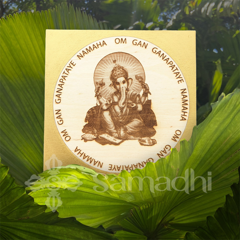 Ganesa lézergravírozott falikép