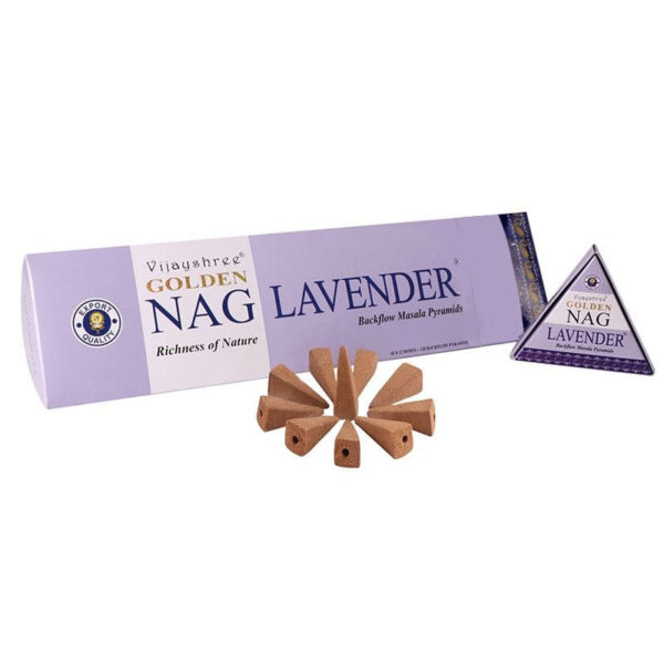 Golden Nag Lavender backflow lefelé folyó füstölő