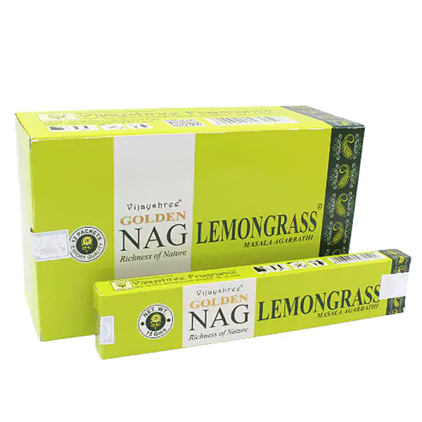 Golden Nag Lemongrass citromfű prémium füstölő