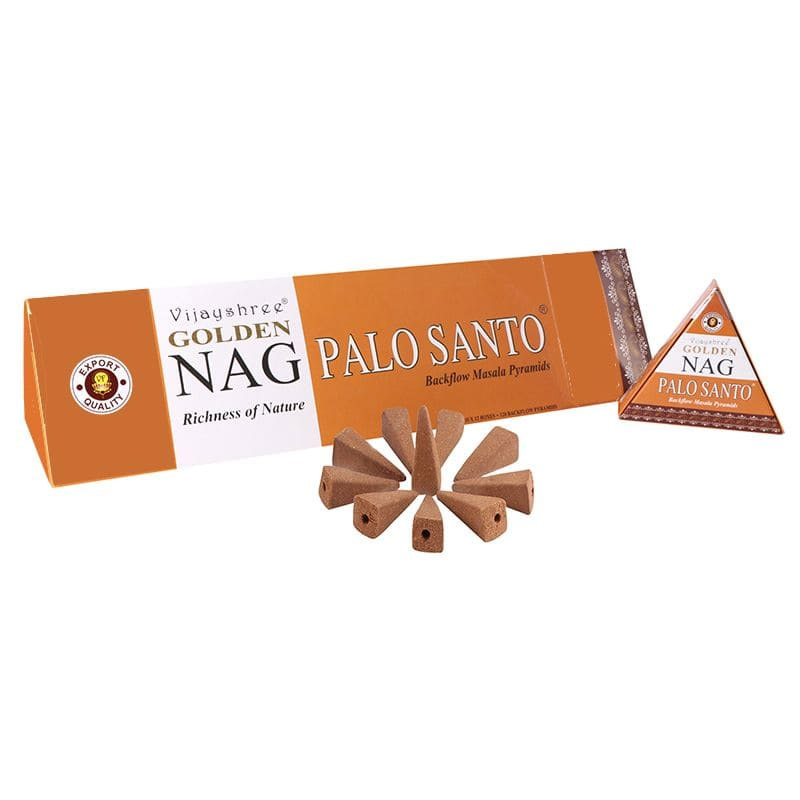 Golden Nag Palo Santo backflow lefelé folyó füstölő