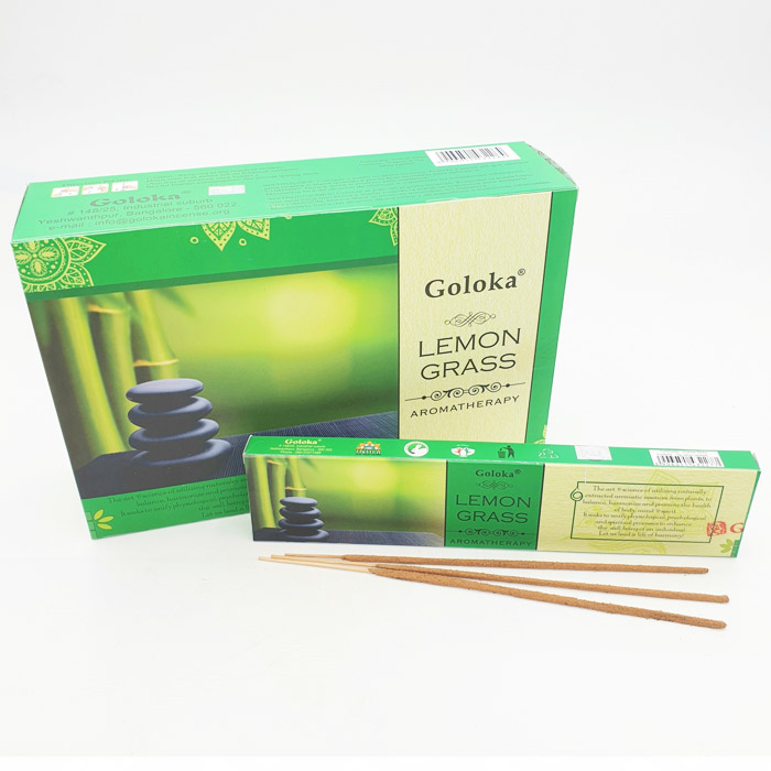 Goloka Aromatherapy Lemongrass citromfű illatú vegán füstölő