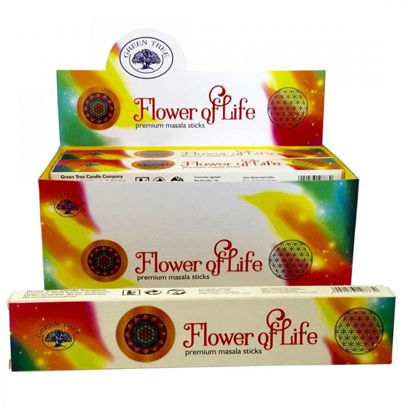 Green Tree Flower of Life Élet virága természetes prémium füstölő