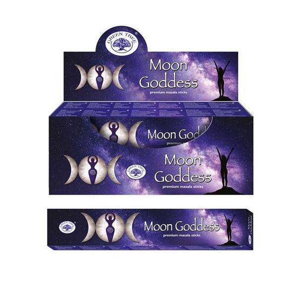 Green Tree Moon Goddess Hold Istennő természetes prémium füstölő