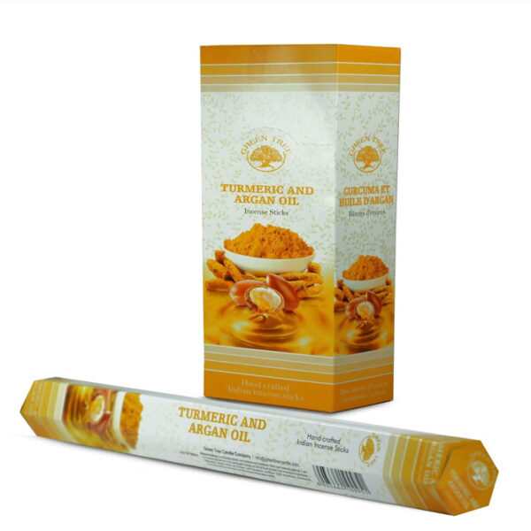 Green Tree Turmeric and Argan Kurkuma és Argán olaj természetes füstölő