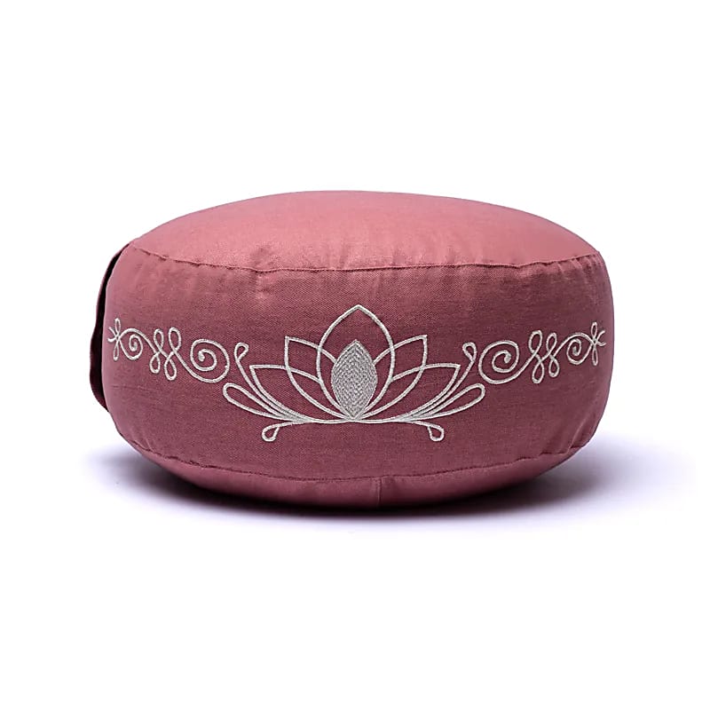 Lótusz mintával hímzett Meditációs Párna Jóga Párna - Image 2