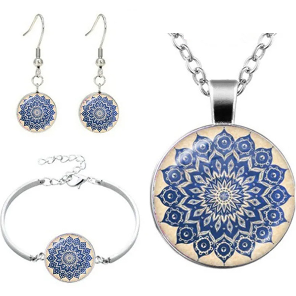 Mandala ékszer szett 3 részes