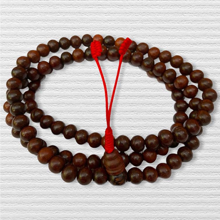 Rózsafa nepáli mala 108 szemes 7 mm-es szemekkel