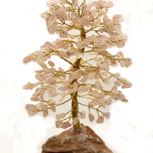 Rózsakvarc Szerencsefa/Életfa Féldrágakő ásványfa 320 köves