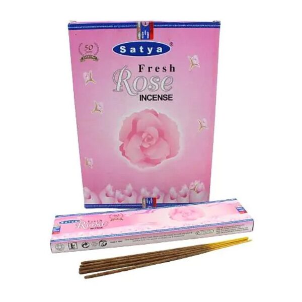 Satya Fresh Rose természetes prémium füstölő