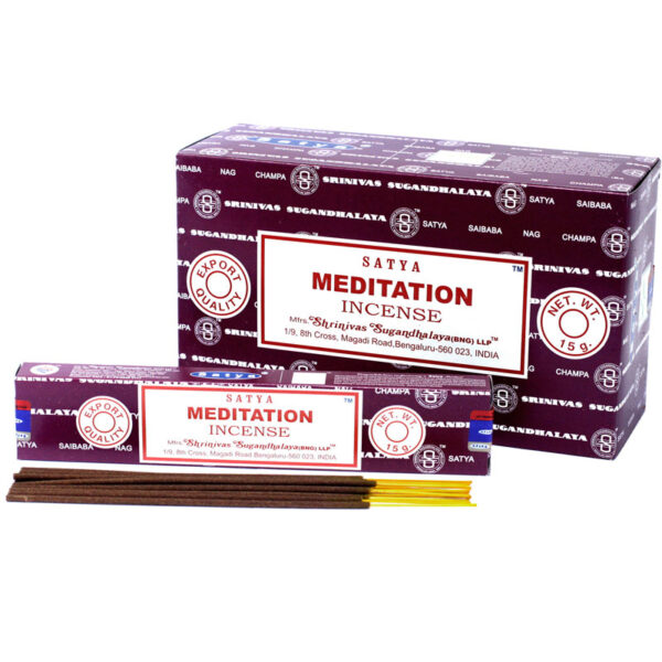 Satya Meditation indiai prémium füstölő