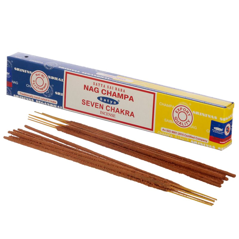 Satya Nag Champa & Seven Chakra füstölő