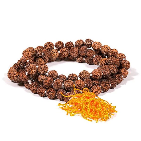 Szemenként csomózott Rudraksha mala 108 szemes