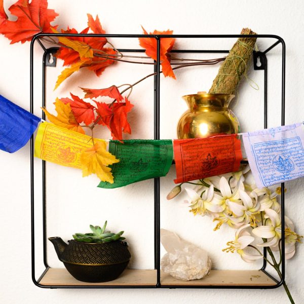 Tibeti imazászló sor 10 zászlós 130 cm hosszú