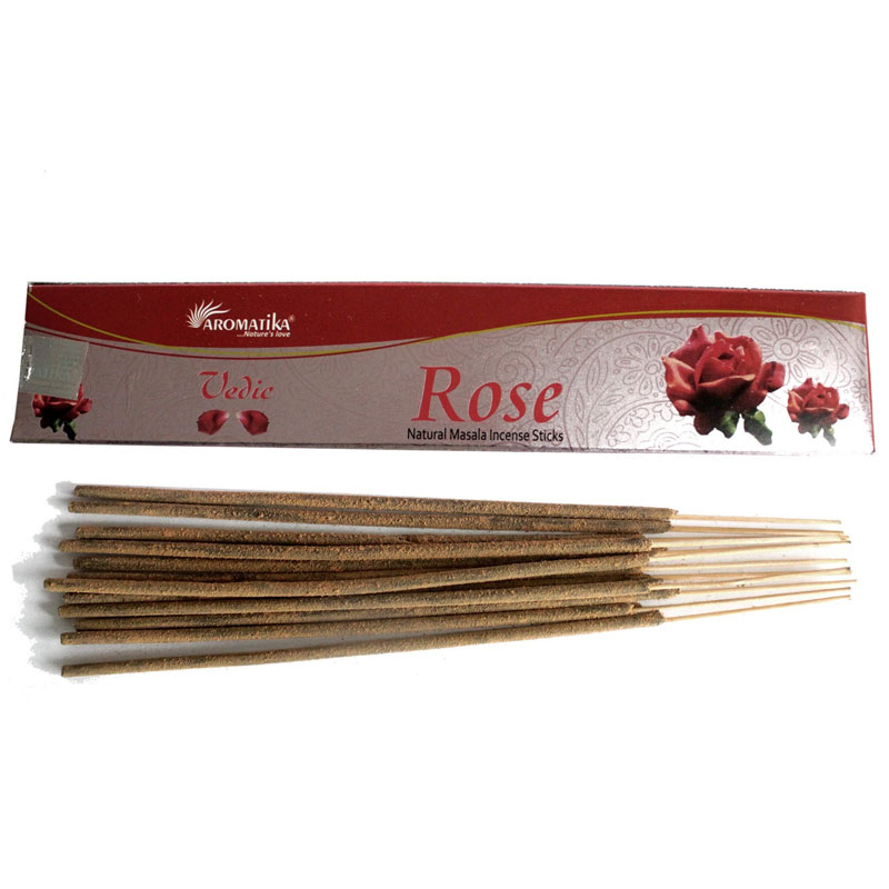Vedic Rose természetes védikus Rózsa prémium füstölő