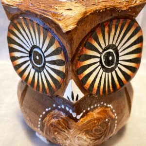 Bagoly fa szobor (6 cm magas)