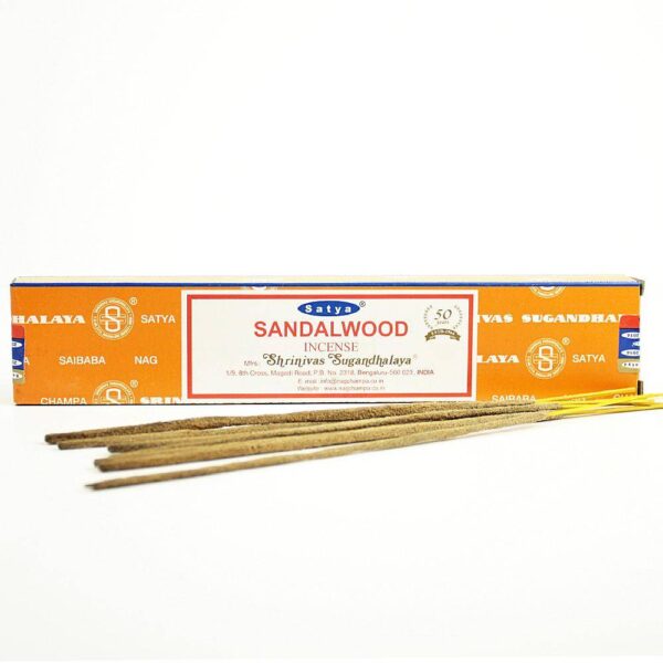 Satya Sacred Sandalwood szantálfa prémium füstölő