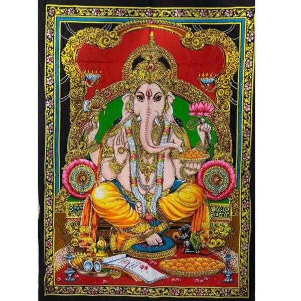 Ganésa istenség faliszőnyeg 75x100 cm