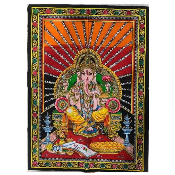 Ganésa istenség faliszőnyeg 75x100 cm